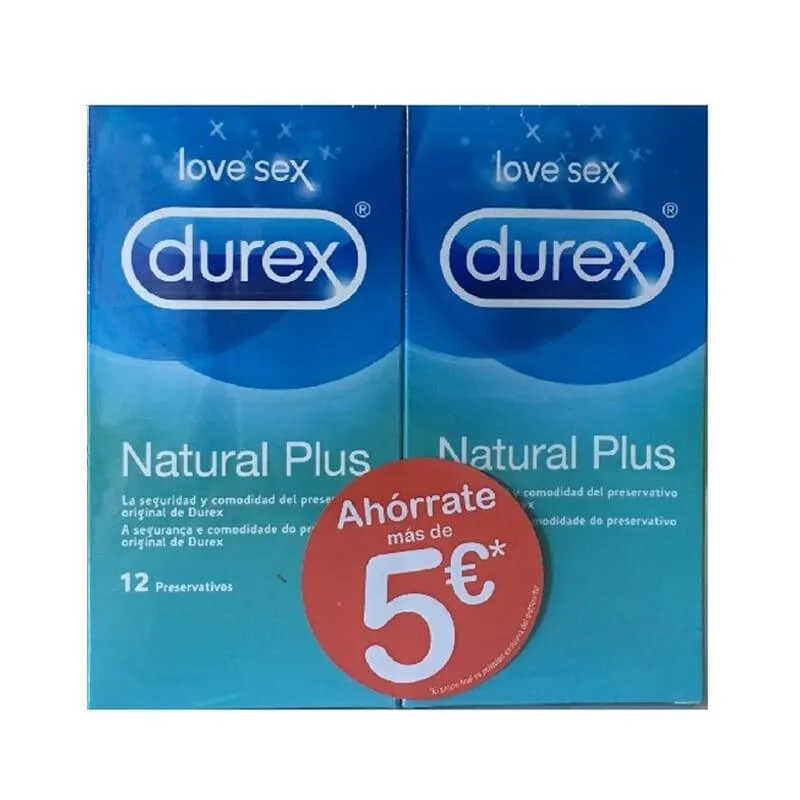 Duplo Durex Natural Plus 2 pezzi