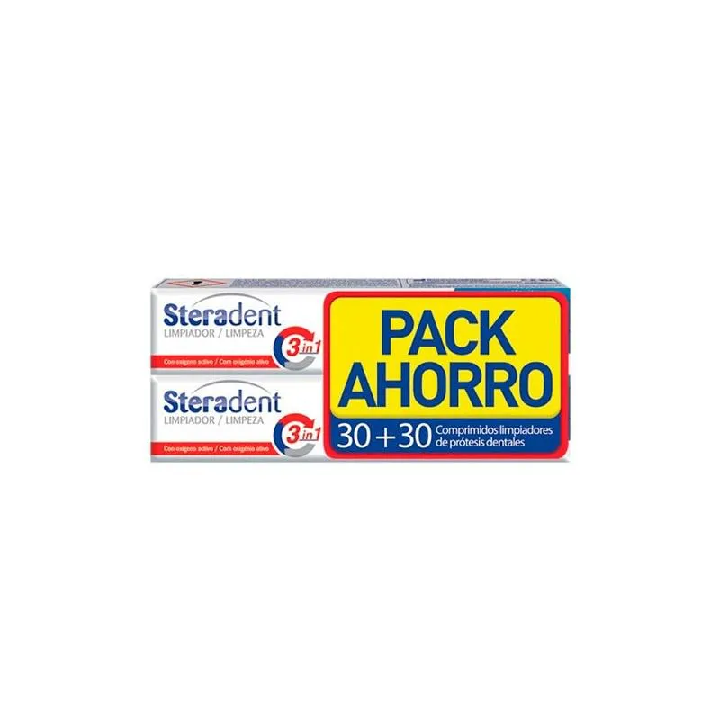 Reckitt Benckiser Healthcare Steradent 3 in 1 doppio 30 compresse