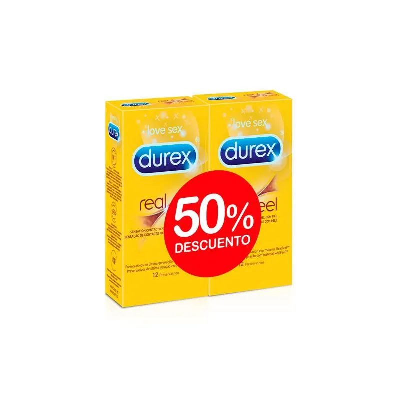 Preservativi Durex Real Feel Double 12×2 unità