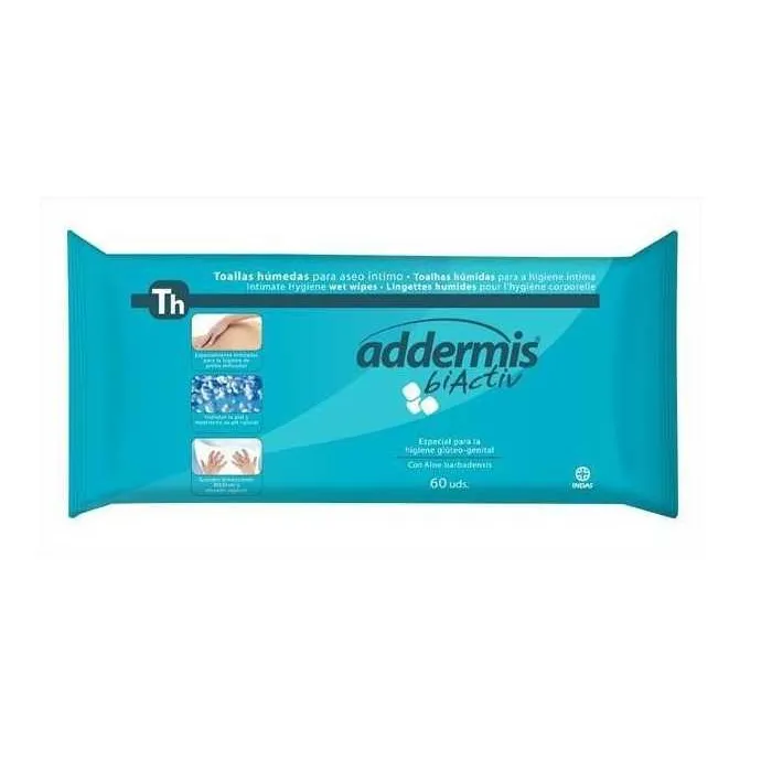 Salviettine umidificate per adulti Addermis Aloe Vera 60u