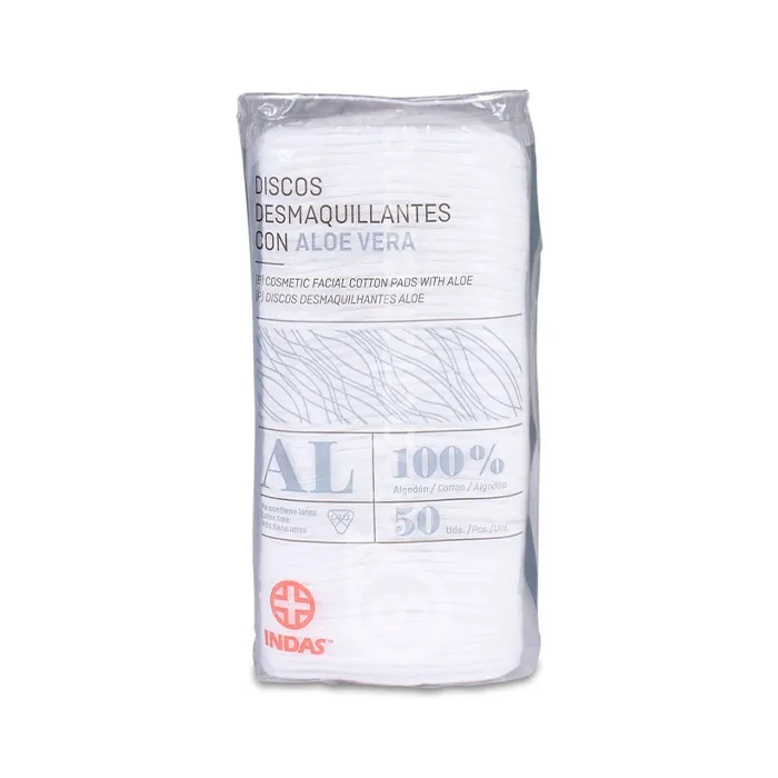 Dischetti struccanti Indas Aloe Vera 50U