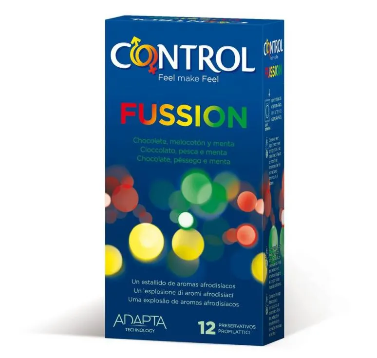 Control Fussion Cioccolato, Pesca e Menta 12 Unità