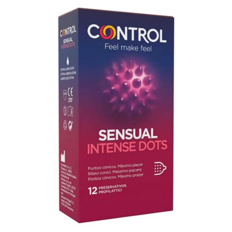 Preservativi Sensual Control Intense Dots 12