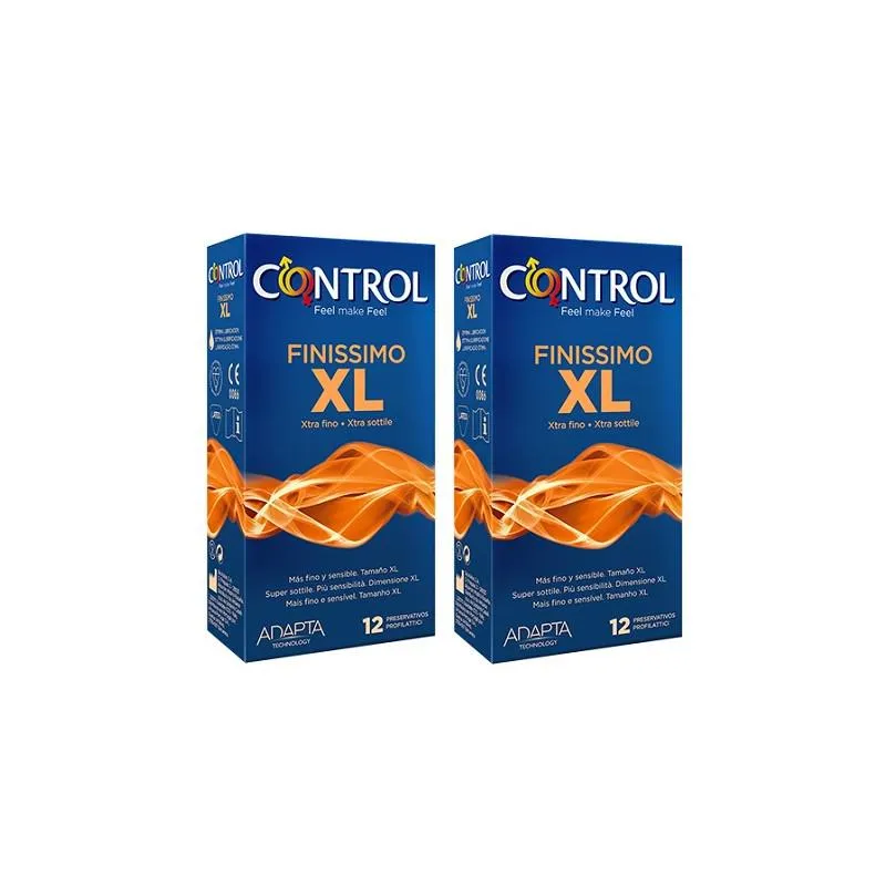 Preservativi Control Finissimo XL Confezione 12+12 Unità
