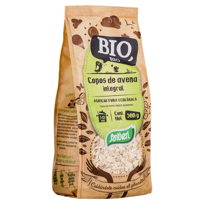 Fiocchi d’avena integrali biologici Santiveri, confezione da 500 g