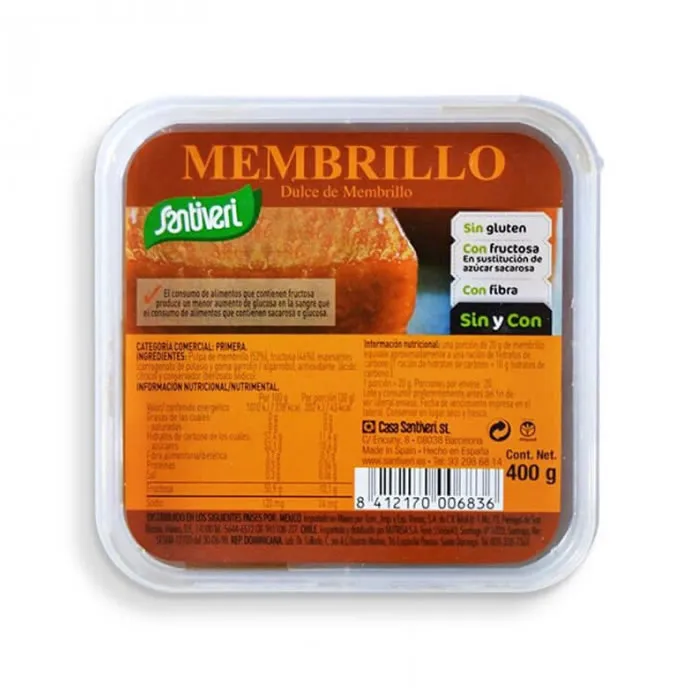 Santiveri Mela Cotogna Dolce con Fruttosio 400g