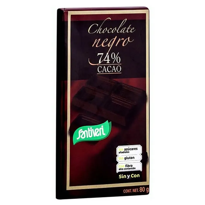 Cioccolato Fondente Santiveri Cacao 74% 80g