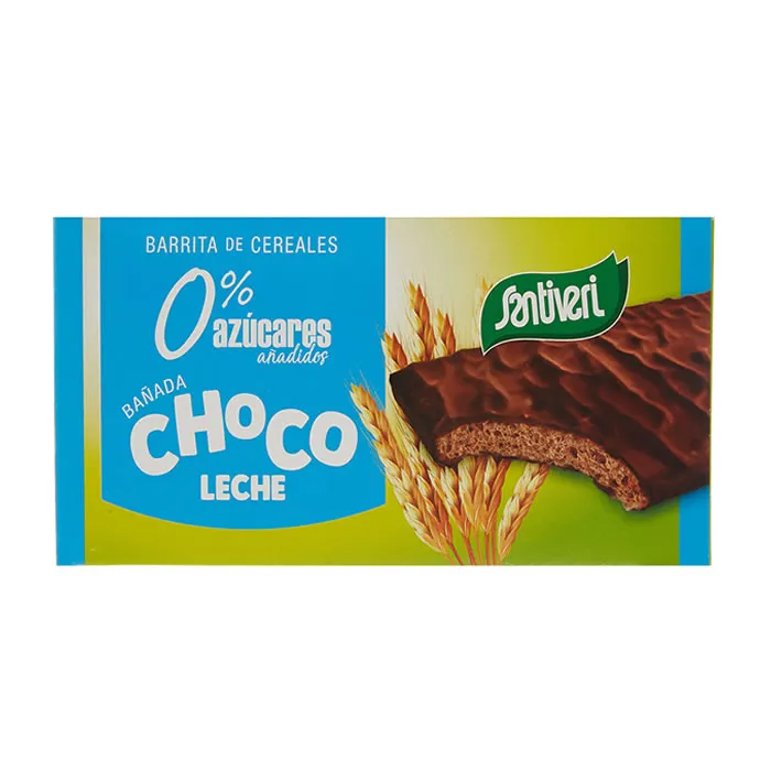 Barrette di cereali al cioccolato senza zucchero Santiveri 12 unità