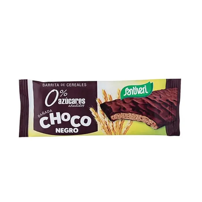 Barrette di cereali fondenti al cioccolato senza zucchero Santiveri, 12 unità