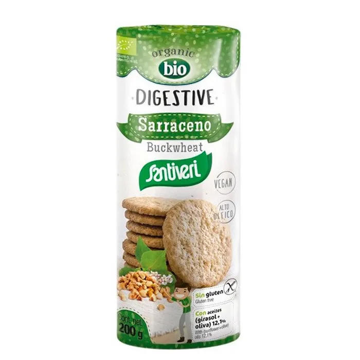 Santiveri Digestive Biscotti Digestivi al Grano Saraceno 200g
