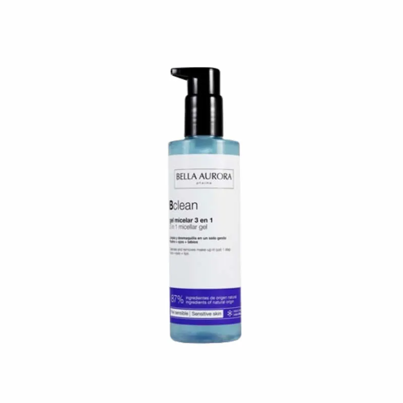 Bella Aurora Clean Micellar Gel 3 in 1 per pelli sensibili 200 ml