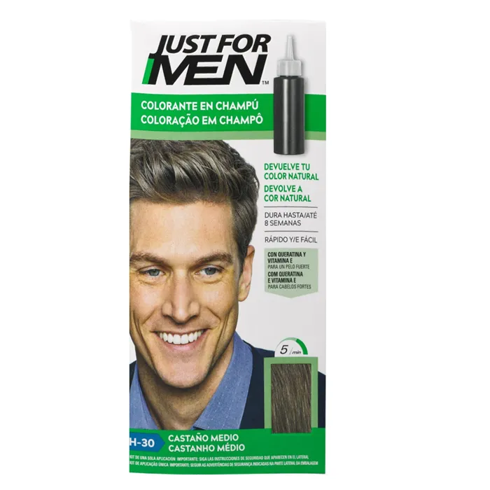 Shampoo colorante Just For Men Castano Medio 30 ml