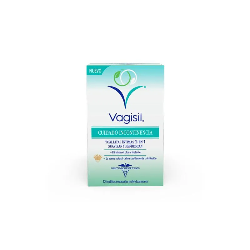 Salviette intime Vagisil Incontinence Care 12 unità