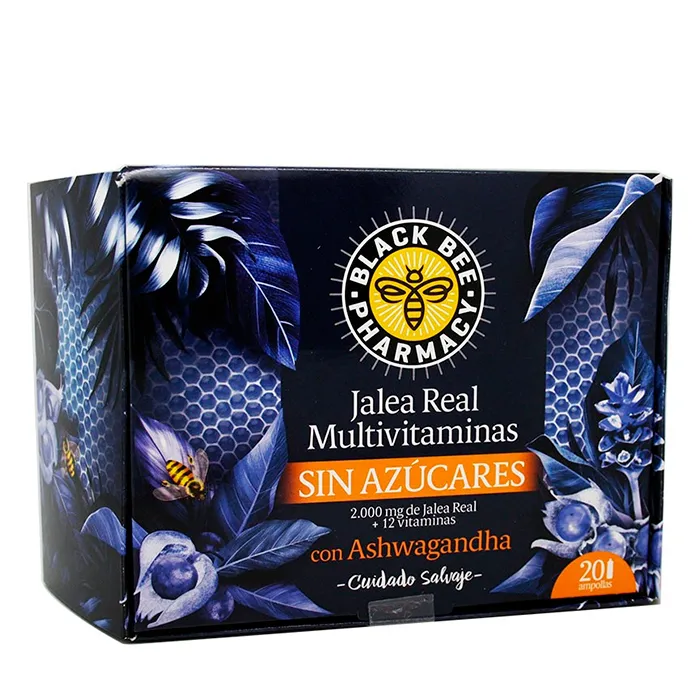 Multivitaminici alla pappa reale Black Bee 20 fiale da 10 ml