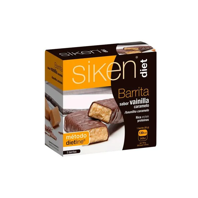 Siken Barretta Vaniglia-Caramello 5 Unità