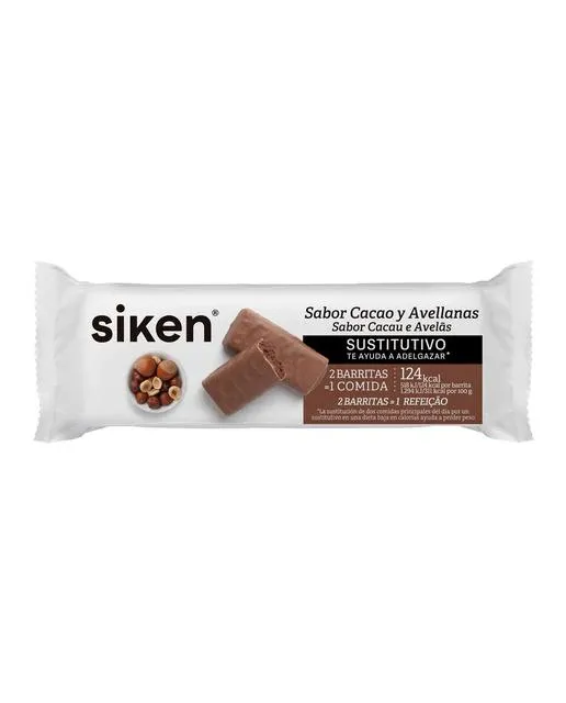 2x Siken Form Barretta di cacao alla nocciola 44 g