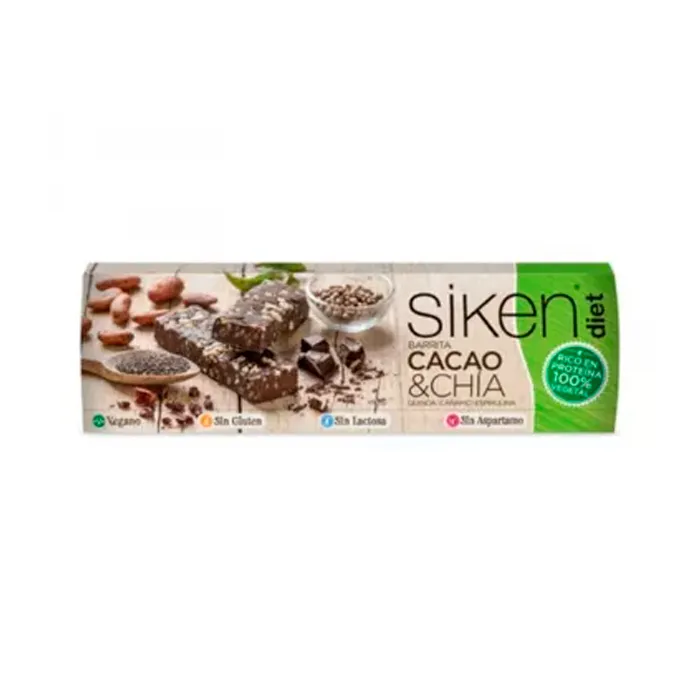 Siken Diet Vegan Cocoa Chia Bar 1U
