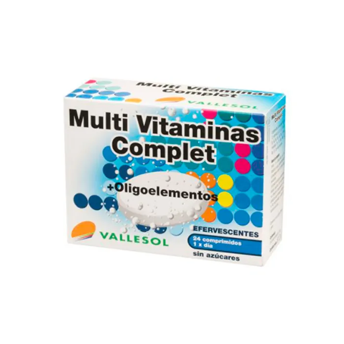 Vallesol Multivitaminico Completo + Oligoelementi Effervescenti 24 Compresse