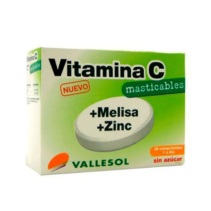 Vallesol Vitamina C + Melissa + Zinco 24 Compresse