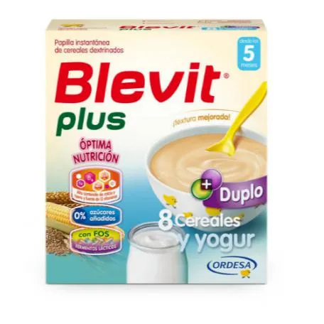 Ordesa Blevit Baby Food Plus Duplo 8 Cereali e Yogurt 600g