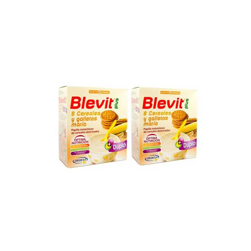 Ordesa Blevit Plus 8 Cereali e Biscotti Maria Confezione Doppia 2 x 600g