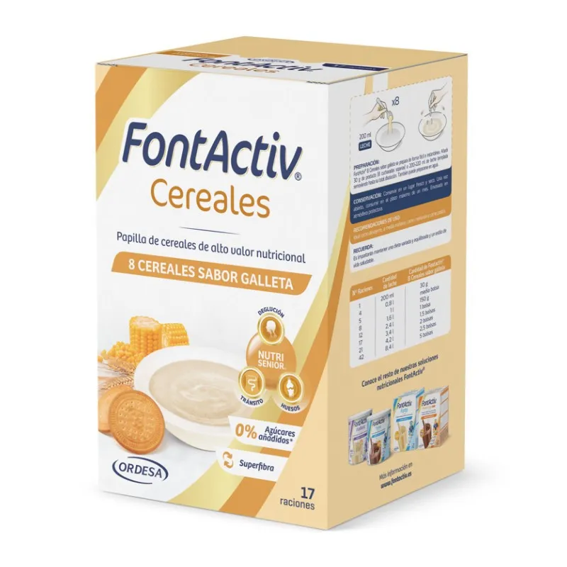FontActive 8 Cereali e Biscotti 500g