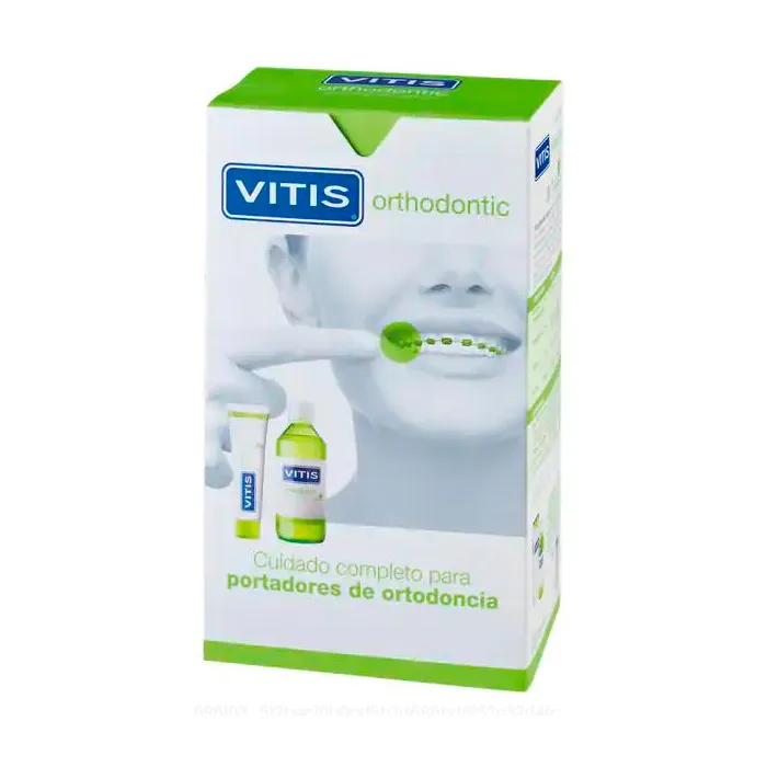 Dentifricio ortodontico Vitis 100 ml Collutorio Duplo 500 ml