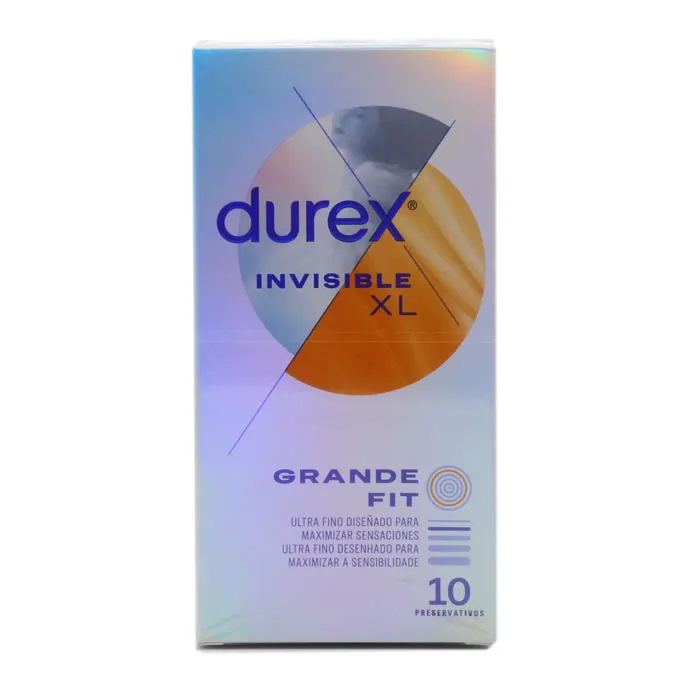 Preservativi Durex Invisible XL Ultra Thin 10 unità