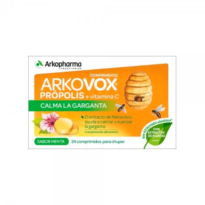 Arkopharma Arkovox Propolis Vitamina C Gusto Menta 24 Compresse