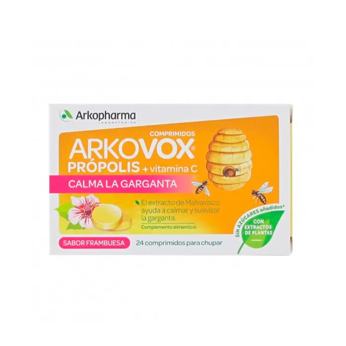 Arkopharma Arkovox Propoli + Vitamina C 24 compresse di lampone