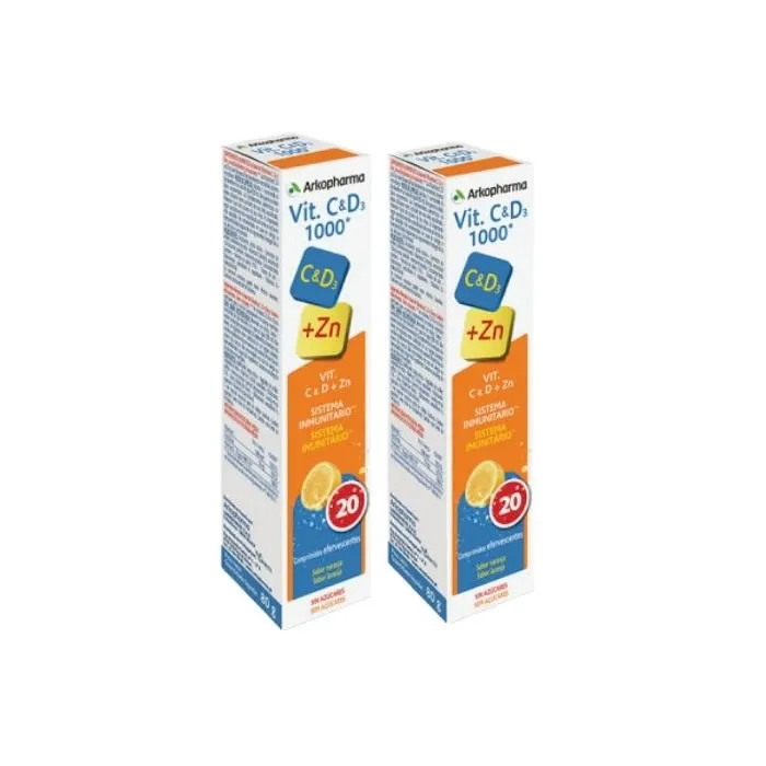 Arkopharma Vitamina C e D3 1000 mg 2×20 Compresse