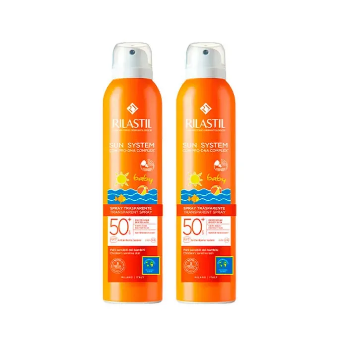 Rilastil Sun System Baby Spray Trasparente Duplo 2x200ml