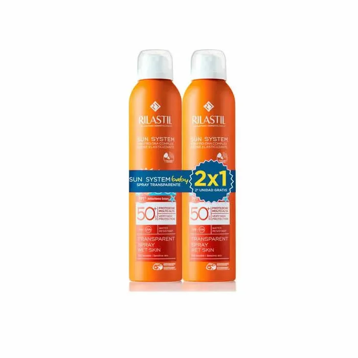 Rilastil Sun System Baby Spray Transparent Spf50+ 2x200ml Rilastil Sun System Baby Spray Transparent Spf50+ 2x200ml