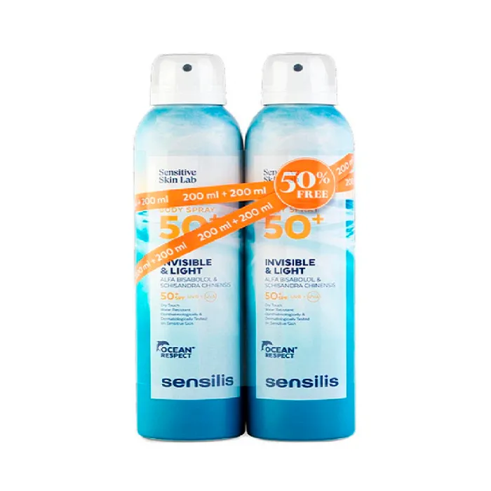 Spray corpo Sensilis Invisible & Light Spf50+ 2x200ml