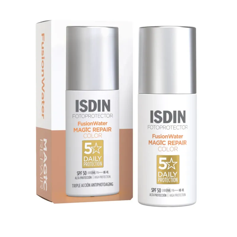 Isdin Fotoprotector Fusion Water Magic Repair Color Spf50+ 50ml Isdin Fotoprotector Fusion Water Magic Repair Color Spf50+ 50ml