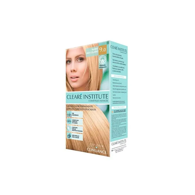 Clearé Institute Colorazione 9.0 Biondo Chiarissimo per Capelli Delicati