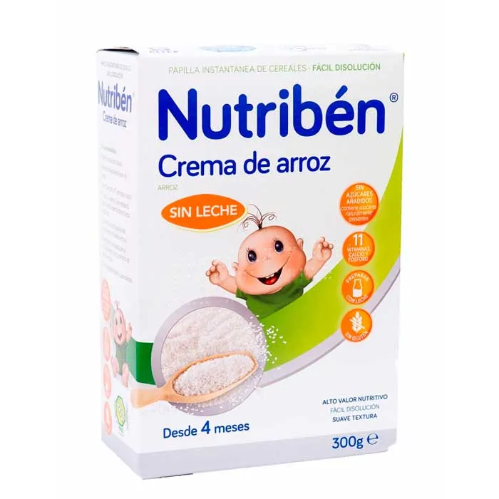 Crema di riso senza glutine Nutriben 300 g