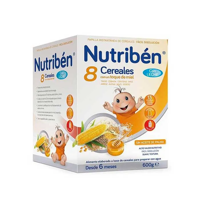 Nutribén 8 Cereali al Miele con Latte 600g