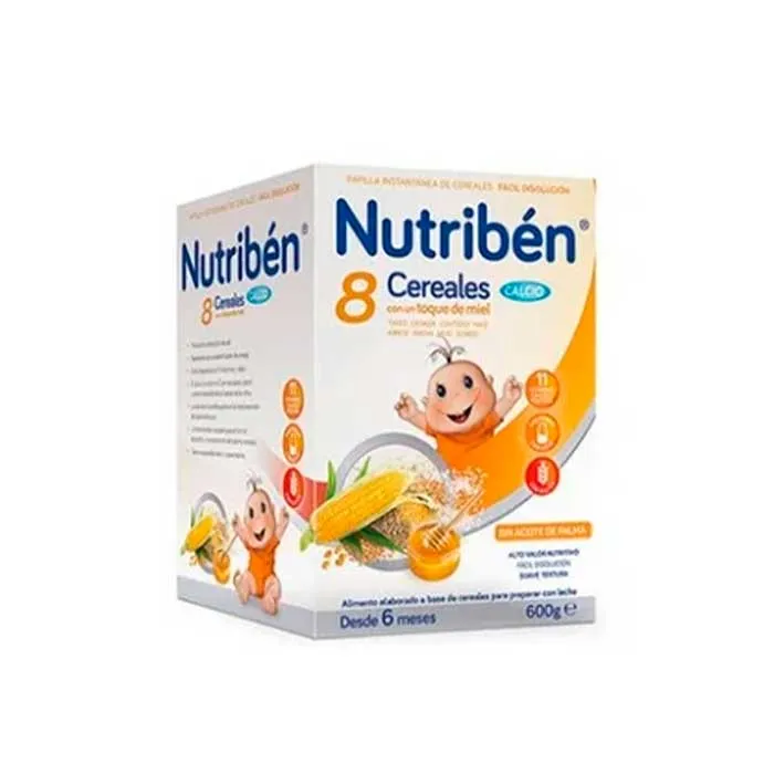 Nutribén 8 Cereali al Miele e Calcio 600g