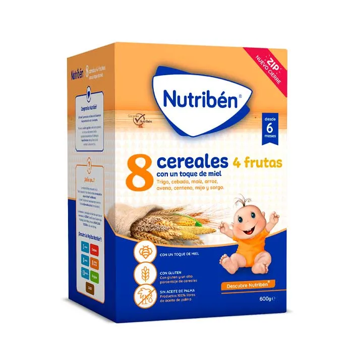 Nutribén 8 Cereali e Miele 4 Frutti 600g