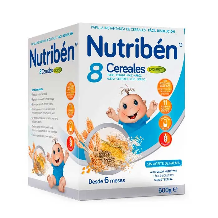 Nutriben Papilla 8 Cereali Digest 600g