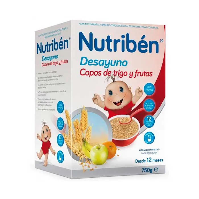 Nutribén Breakfast Flakes Frumento Frumento Frutta 750g