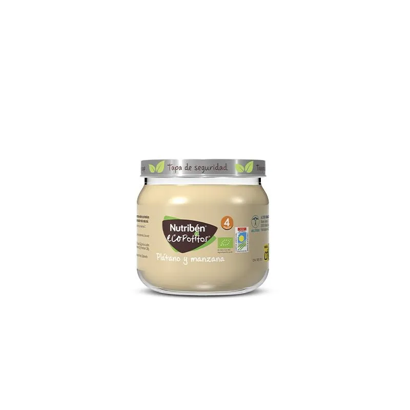 Nutribén Nutribén Ecopotitos Starter Fruit Banana e Mela 120 g