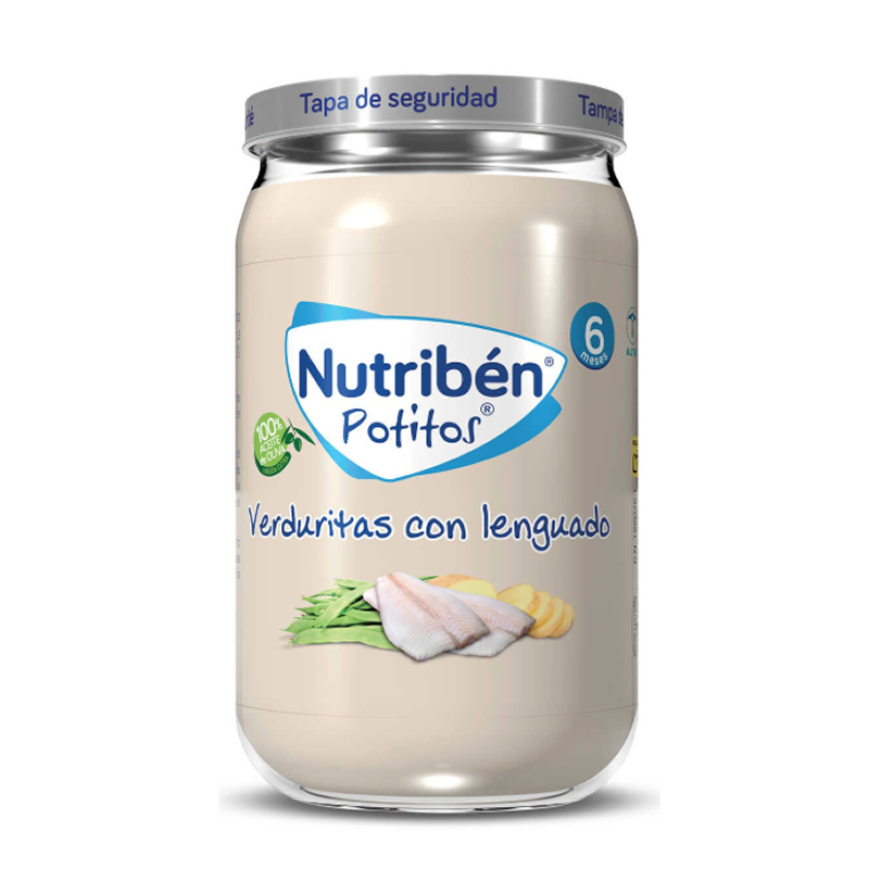 Nutribén Jar Vegetables with Sole 235 g Image 1