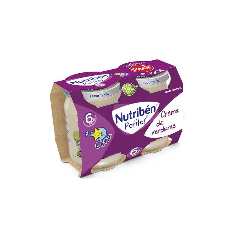 Nutriben Nutriben Potito Cena Bipack Cream De Verduras 2x 190g