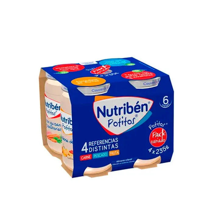 Nutriben Baby Food Mix Confezione da 4 x 235 g