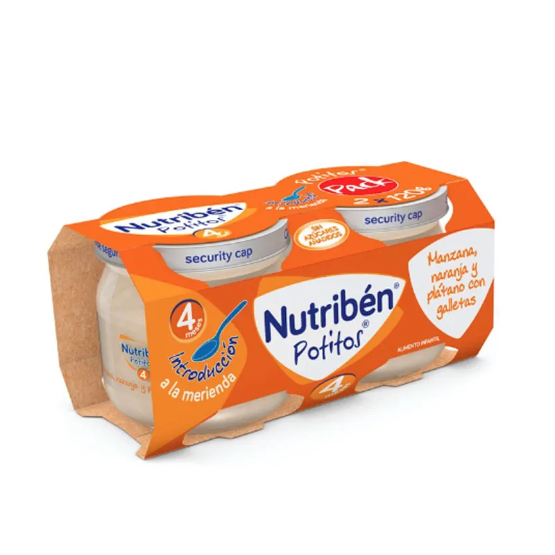 Nutriben Potitos Pera e Banana 2 Confezioni 120 g