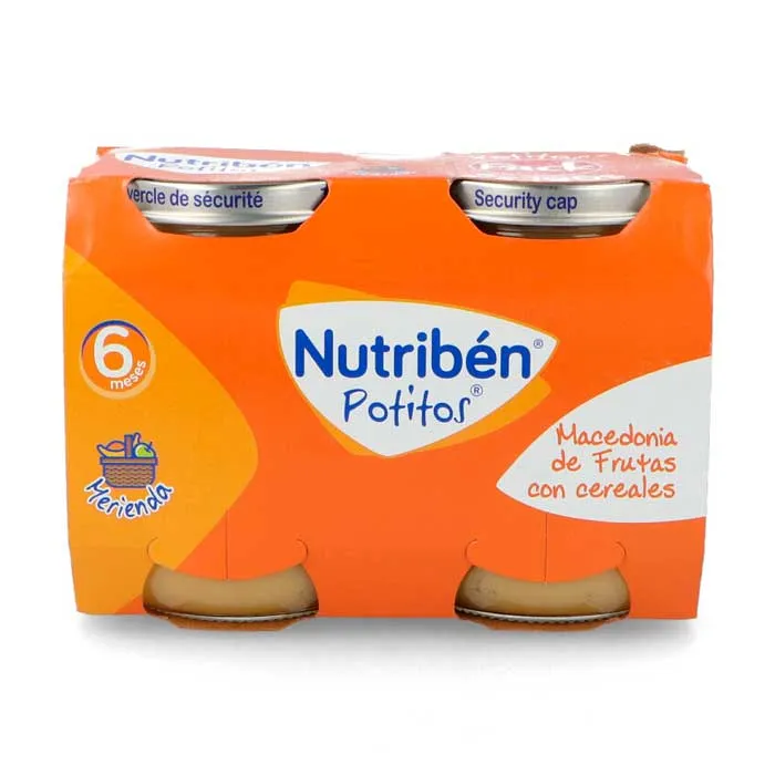 Nutriben Potito Macedonia Frutta e Cereali 2x190g