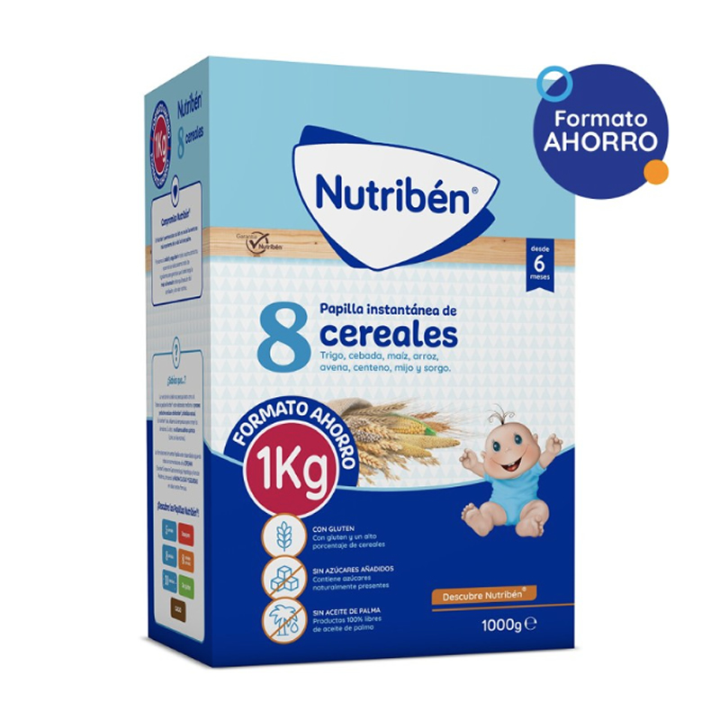 Nutribén Porridge 8 Cereals 1 kg Image 1