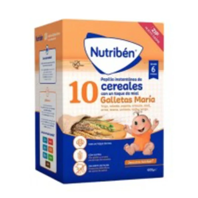 Nutribén 10 Cereali con Miele e Biscotto María 1 Busta 600 g